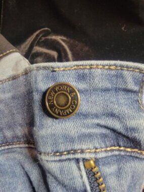 New York & Company High Waist Super Skinny Jeans Womens 14 Light Wash 5 Pocket